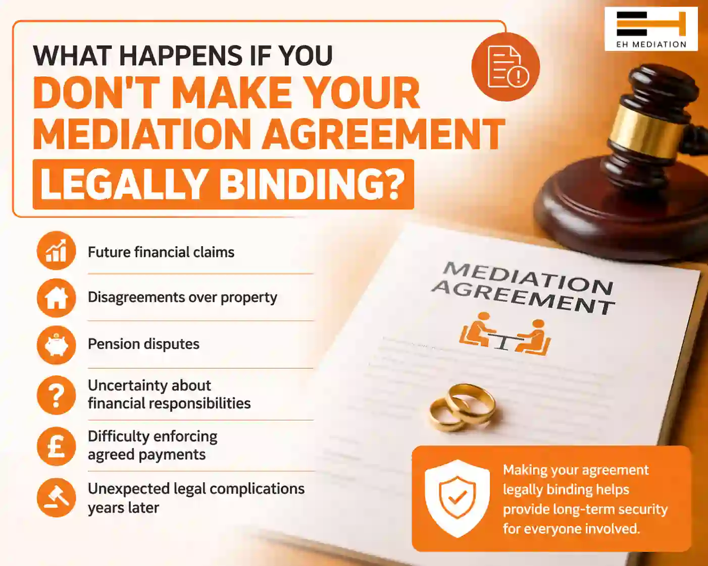 What Happens If You Don't Make Your Mediation Agreement Legally Binding Radstock?